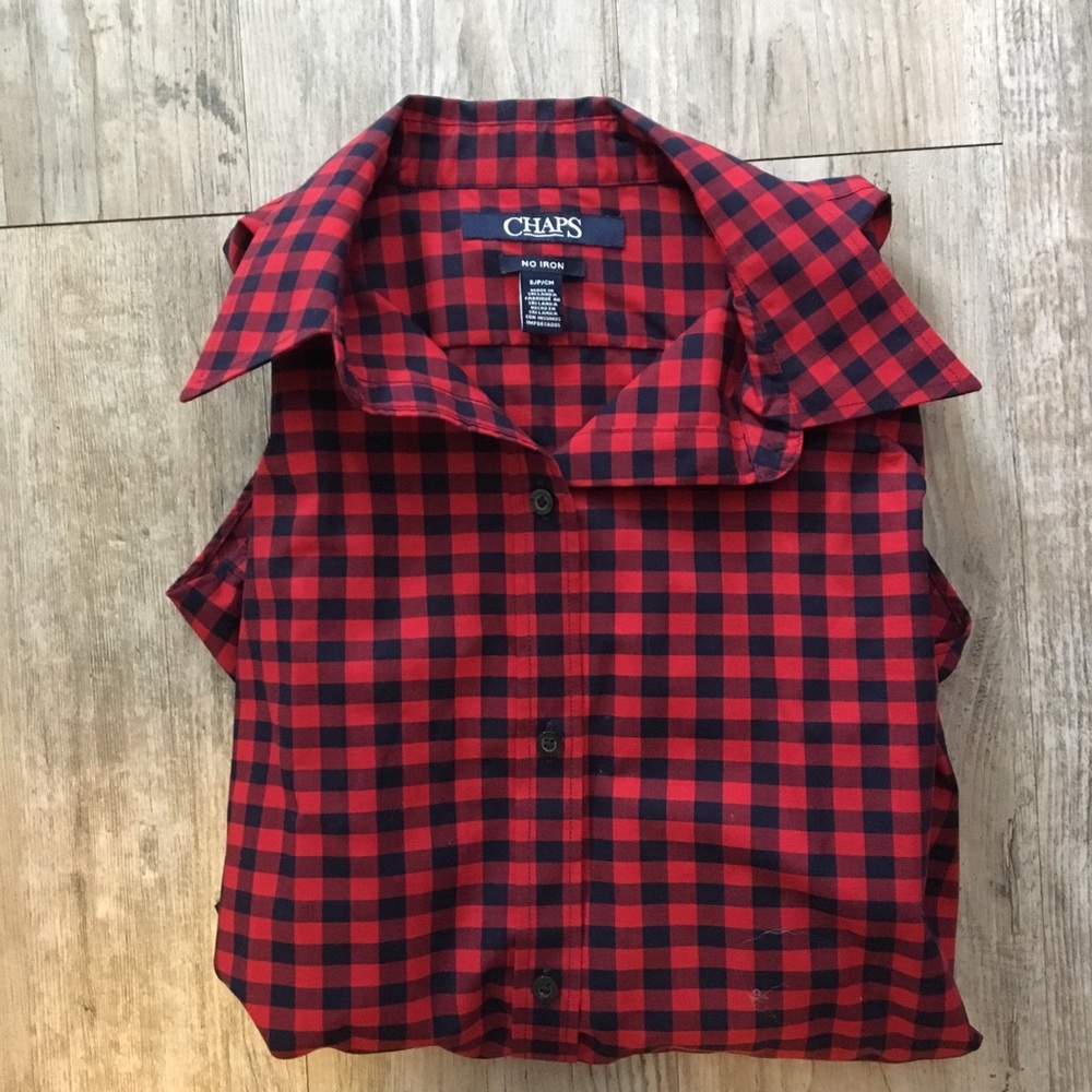 Chaps NO IRON Button Up